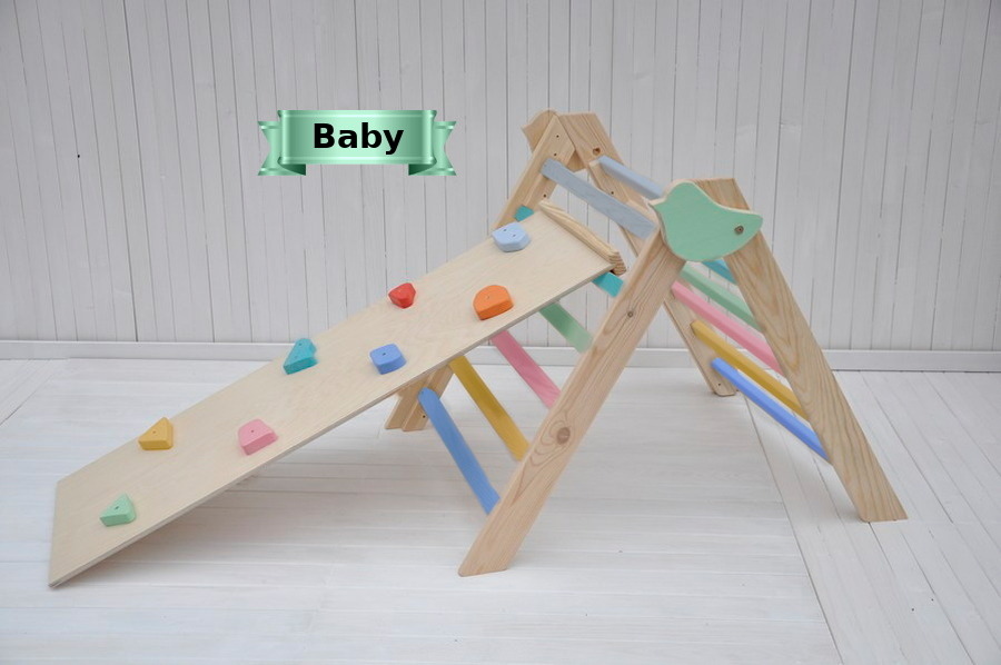 Montessori klimmer gymnastiek thuis fitnessen voor baby's klauteractiviteiten