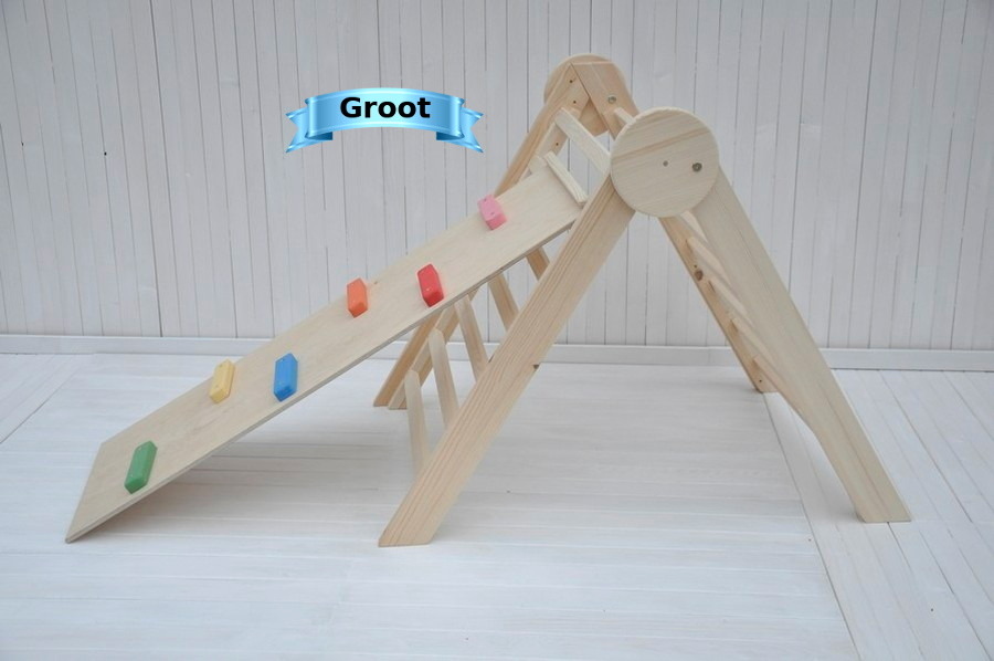 Houten klimrek grote Cirkel babygym voor peuter fitness speeltoestellen van BarinToys