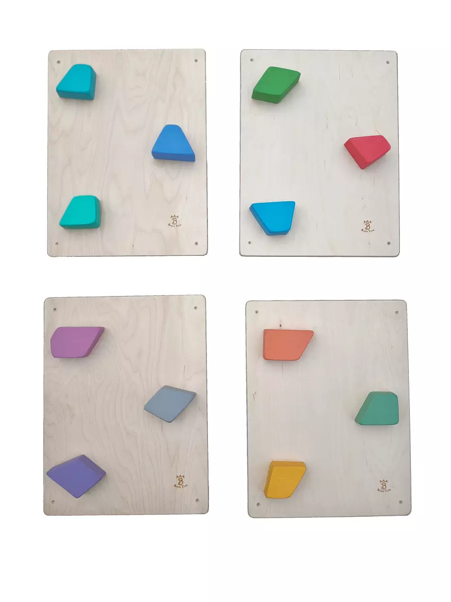 Klimwand BarinToys Rocks houten panelen voor klimroutes op een muur voor een actief kind in huis. Bestel nu bij Barin Toys tegen de beste prijzen.