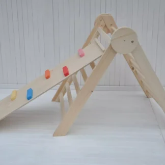 Houten klimrek grote Cirkel educatief motoriek peutergym speelgoed van BarinToys merk.