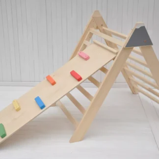 Klimrek BarinToys Bergbeklimmer houten babygym & peutergym thuis peuters speelgoed.
