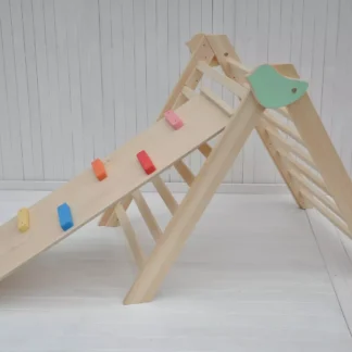 Peuter klimrek Kleine vogel Groot houtenklimrek - peuters speeltoestellen voor kinderkamer, peuters speelgoed voor grove motoriek van BarinToys winkel.