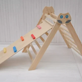 Speeltoestel Uil In Het Bos peuter klimrek op kinderkamer - BarinToys merk peutergym speelgoed voor kinder verjaardagscadeau.