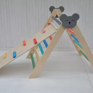 Kinderen klimdriehoek inklapbaar Koala Color Splash binnenactiviteit voor kleuteren peuter.